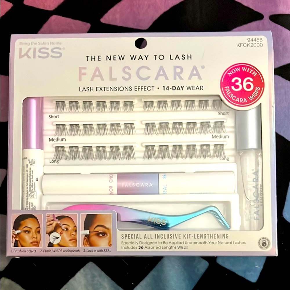 ✨🆕BNIB!Kiss Falscara Special All Inclusive Kit-Lengthening!Multi Sized Wisps!✨
